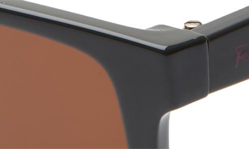 Ferragamo 57mm Square Sunglasses In Dark Grey/red