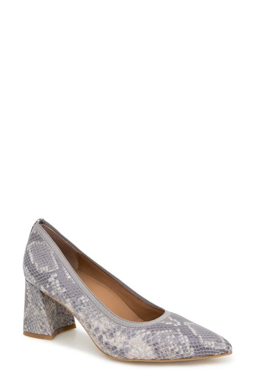 Shop Gentle Souls By Kenneth Cole Dionne Pointed Toe Pump In Taupe Snake Leather