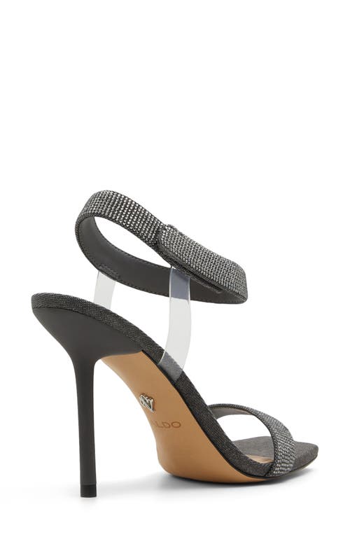 Shop Aldo Rosy Ankle Strap Sandal In Dark Grey