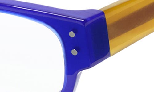 Shop Eyebobs Peckerhead 50mm Reading Glasses In Cobalt/blonde/clear