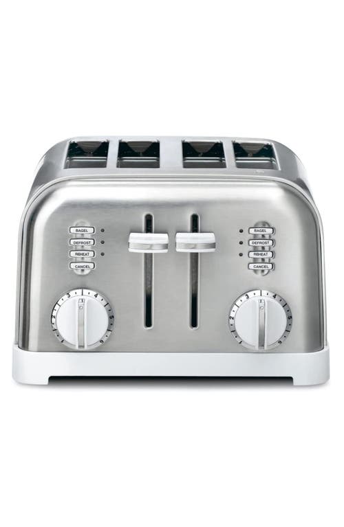 Cuisinart 4-Slice Toaster in Stainless Steel /White