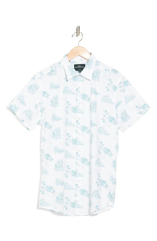 Rodd & Gunn Greville Short Sleeve Woven Shirt In Sage