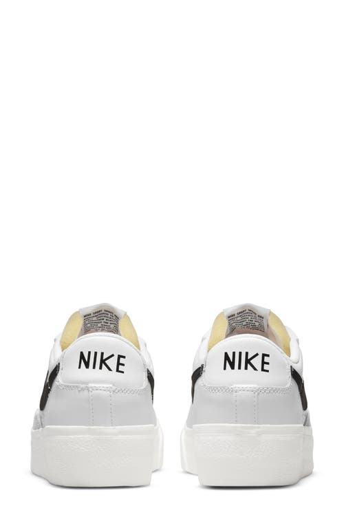 Shop Nike Blazer Low Platform Sneaker In White/black/sail