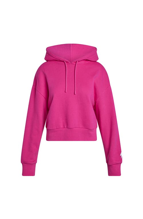 French Terry Hoodie in Pink Yarrow