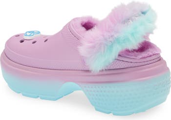 x Aespa Stomp Faux Fur Lined Clog