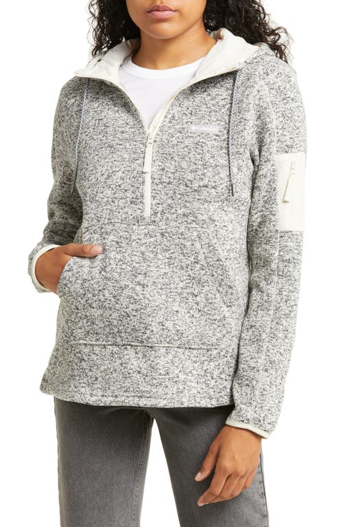 Columbia Women's Sweater Weather&trade; Half Zip Hooded Pullover in Chalk Heather