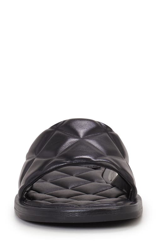 Shop Vince Camuto Brennda Quilted Slide Sandal In Black