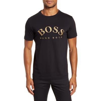 Boss Embroidered Logo T-Shirt, Black