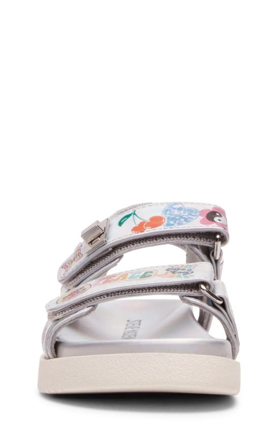 Shop Steve Madden Kids' Tmonar Slingback Sandal In Silver Multi