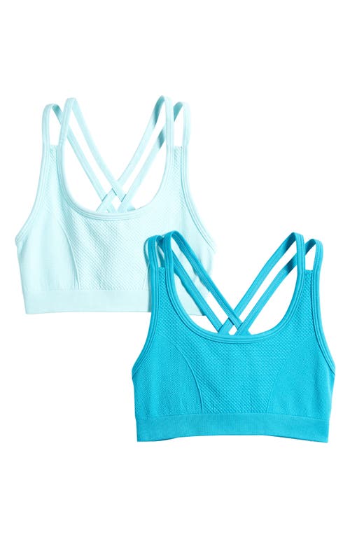 zella Kids' Assorted 2-Pack Strappy Seamless Bras at