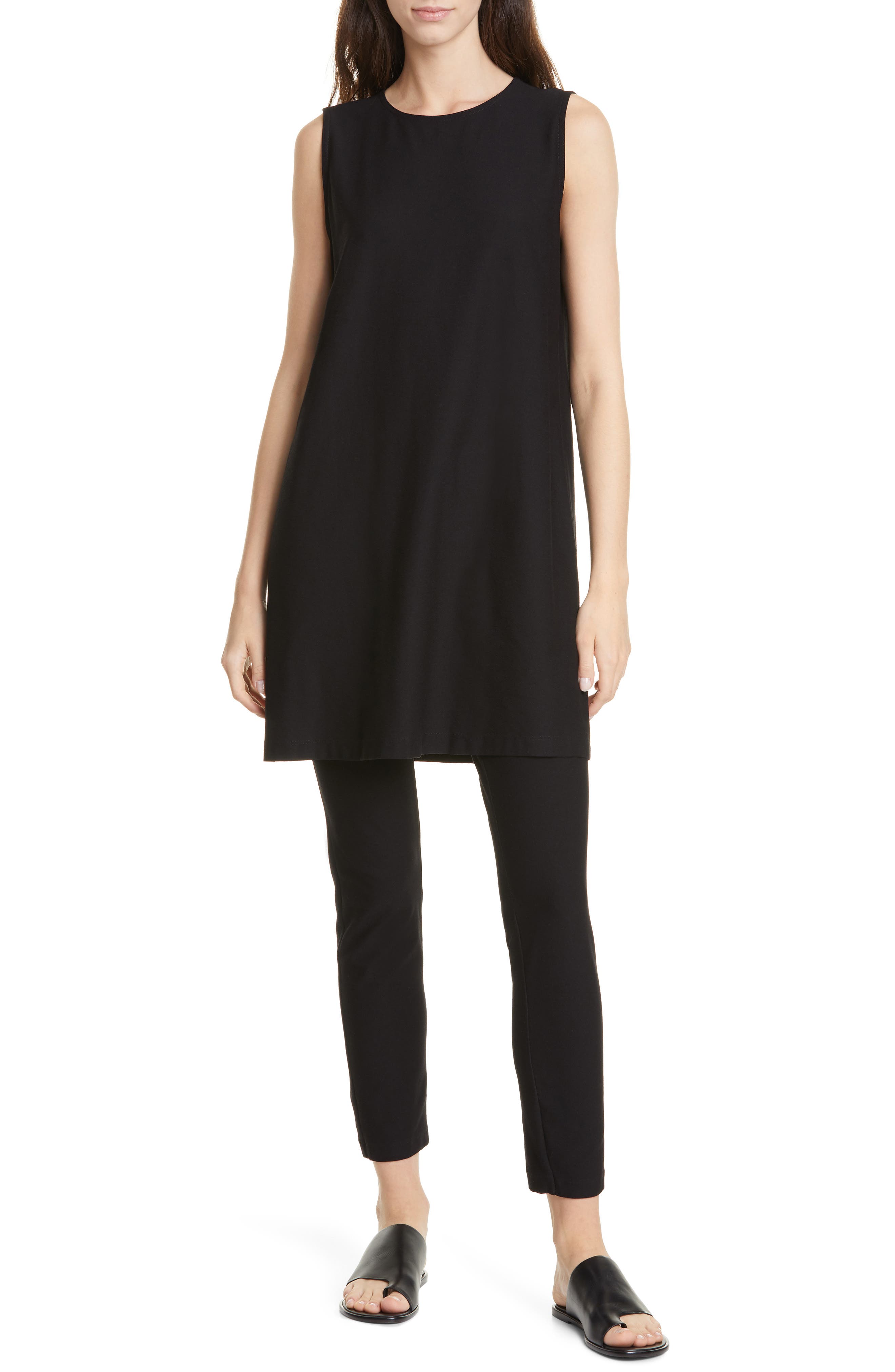 Eileen Fisher Shift Dress in Black at Nordstrom
