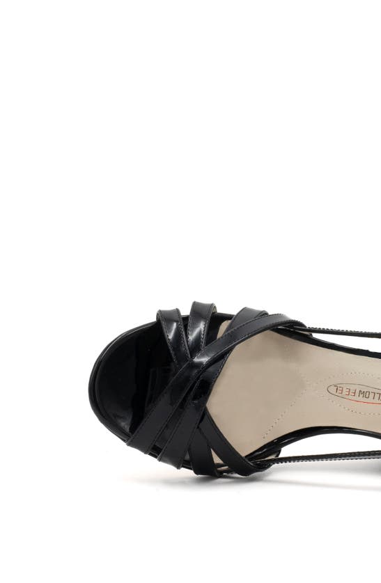 Shop Amalfi By Rangoni Camogli Slingback Sandal In Black Patent - Platinum Buckle