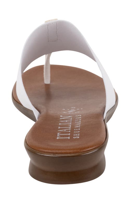 Italian Shoemakers Lillee Flip Flop In White