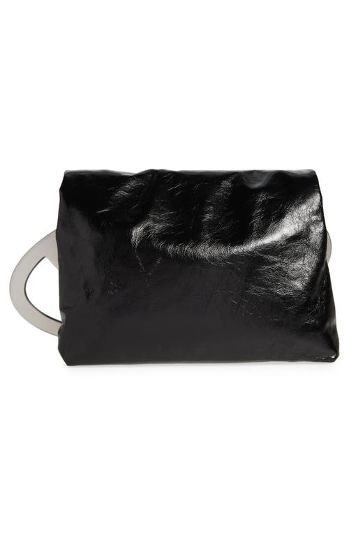 Shop Diesel ® Big-d Leather Pouch In Black Shine