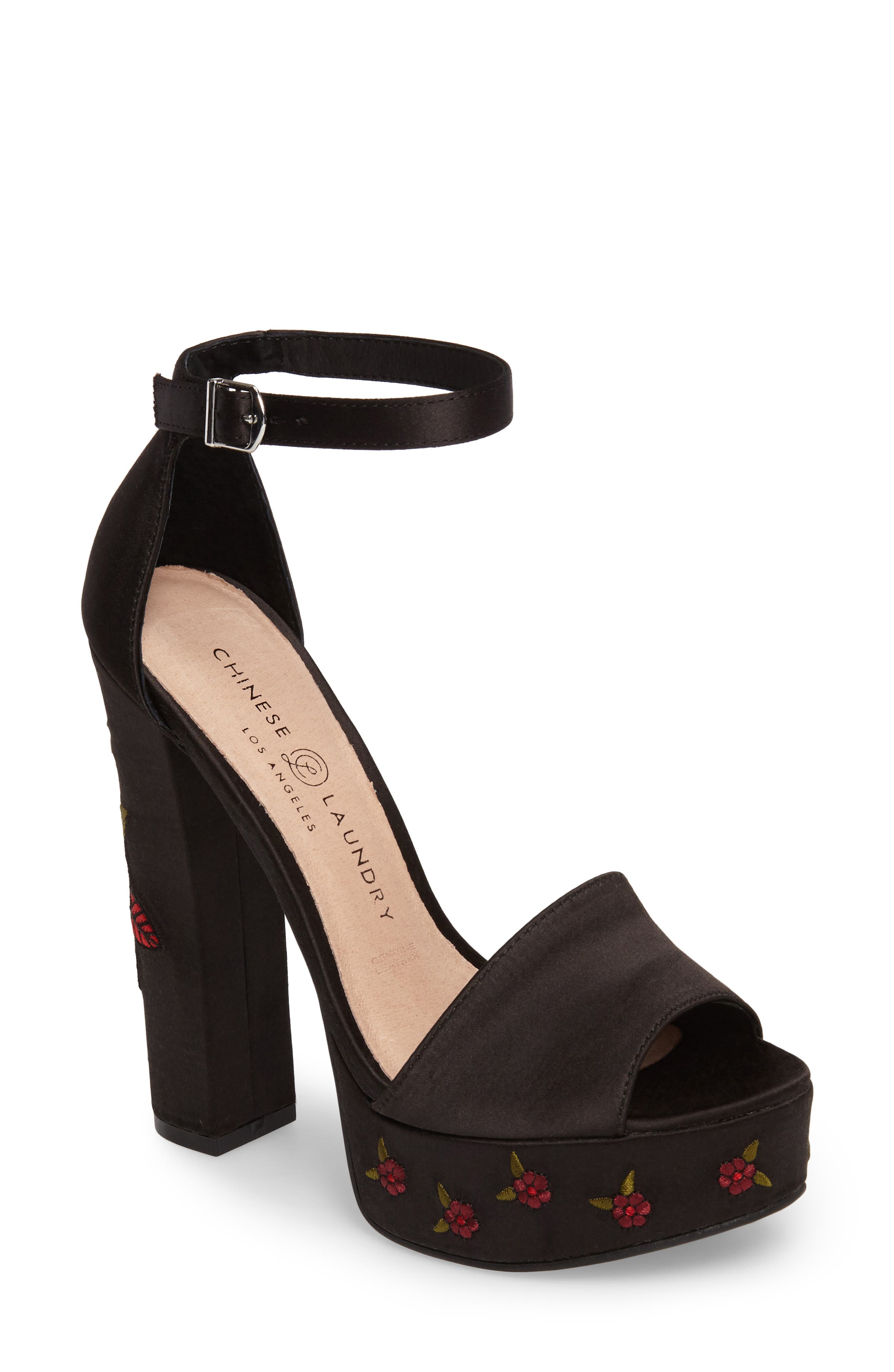 chinese laundry flower heeled sandal