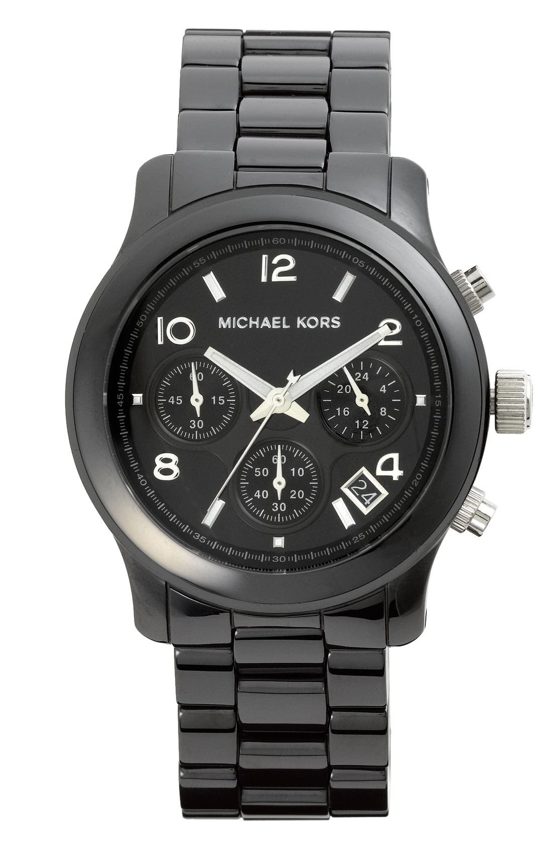 michael kors runway ceramic watch