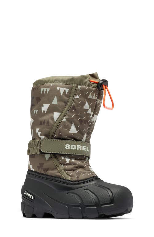 SOREL Flurry Weather Resistant Snow Boot in Stone Green/Black at Nordstrom, Size 9 M