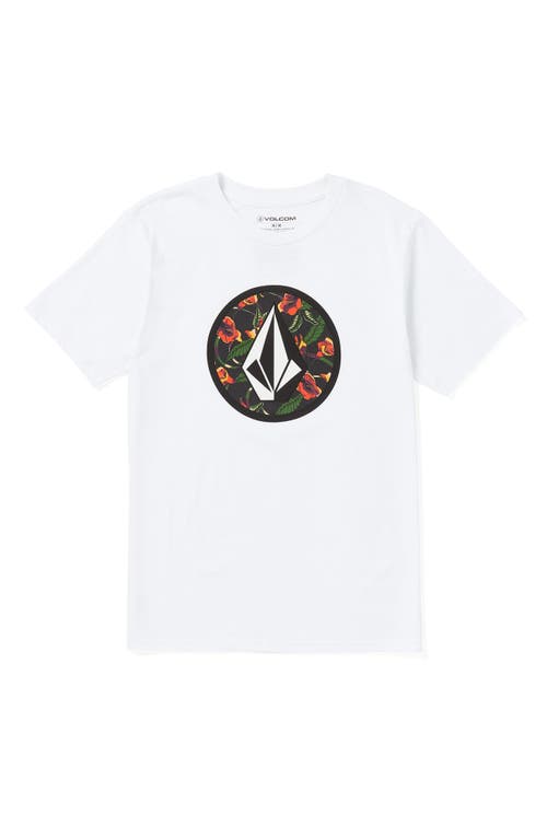 Volcom Circle Stone Graphic T-Shirt in White 