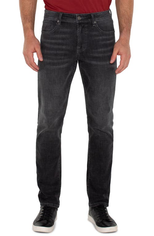 Liverpool Los Angeles Kingston Modern Straight Leg Jeans in Coal 