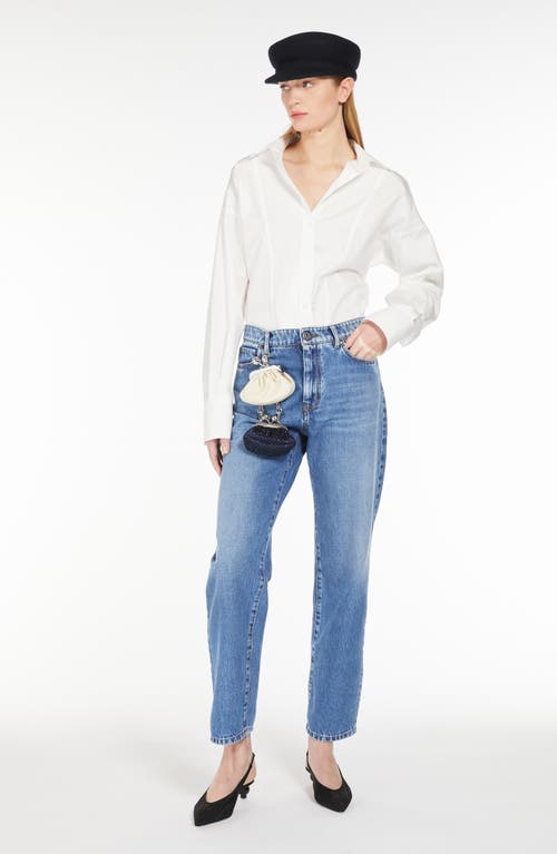 Shop Weekend Max Mara Loris Ankle Jeans In Navy