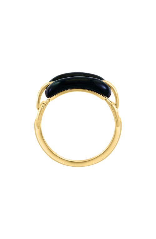 Effy Onyx Link Ring In Black