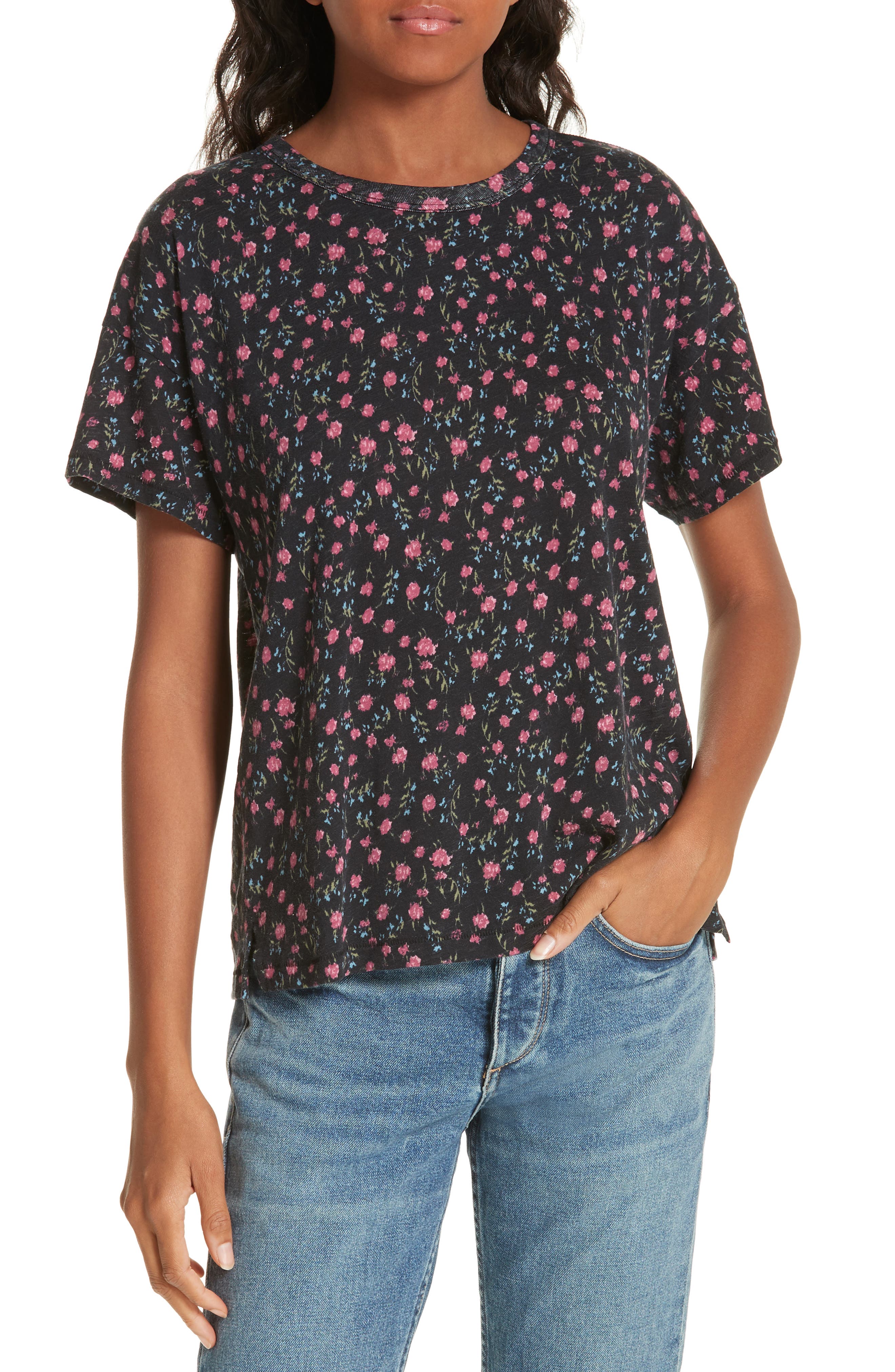 rag and bone floral tee