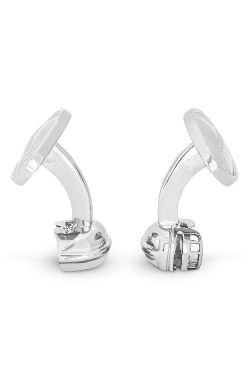 Thompson Of London American Football Cuff Links In Silver