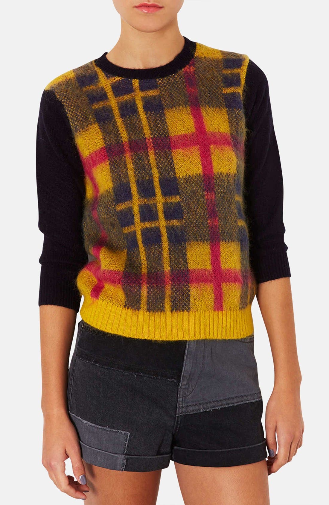 Plaid Front Sweater Nordstrom