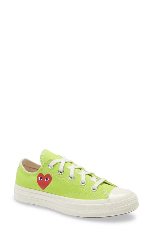 Comme des Garçons PLAY x Converse Chuck Taylor Hidden Heart Low Top Sneaker in Green at Nordstrom, Size 6