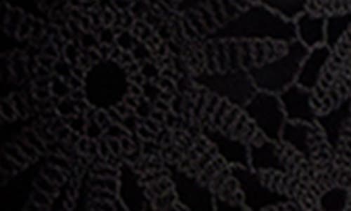 Ted Baker Womens Black Corha Floral-crochet Sleeveless Cotton-blend Midi Dress In Black