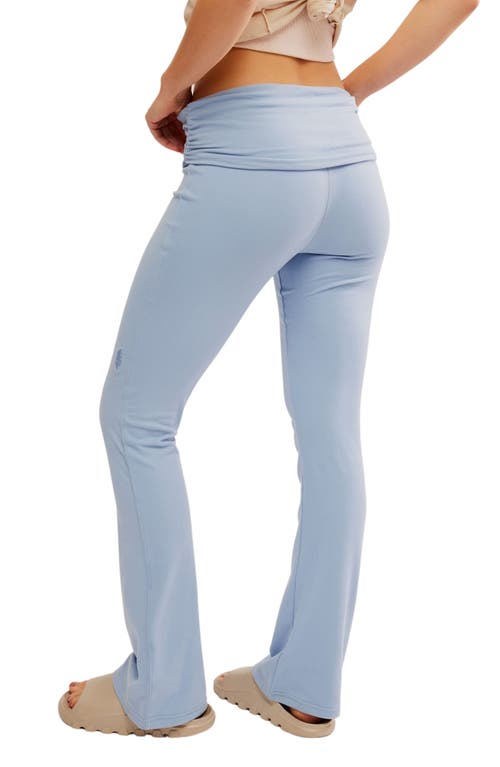 Shop Free People Aced It Flare Leggings In Blue Grey