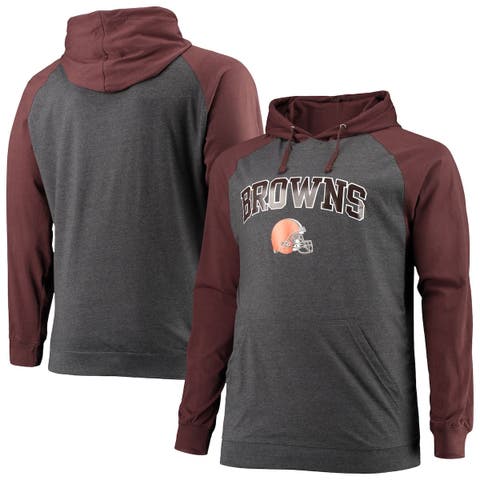 Men's Oatmeal/Heathered Charcoal Cleveland Browns Big & Tall