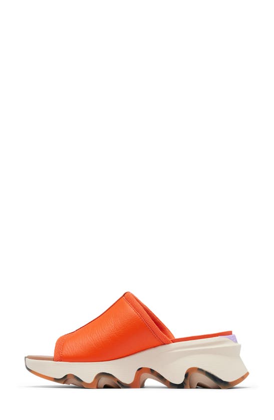 Shop Sorel Kinetic Impact Slide Sandal In Optimized Orange/ Honey White