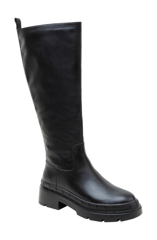 Moody Water Resistant Knee High Boot in Black