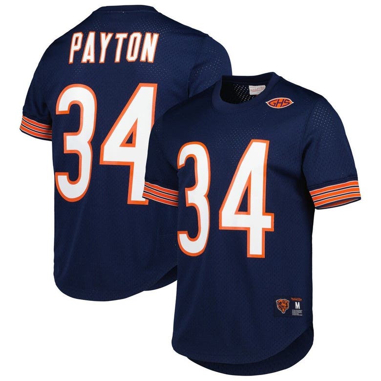 Mitchell & Ness Walter Payton Navy Chicago Bears Retired Player Name ...