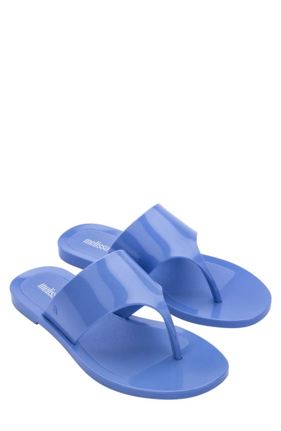 Melissa Essential Chic Water Resistant Flip Flop In Opaque Blue