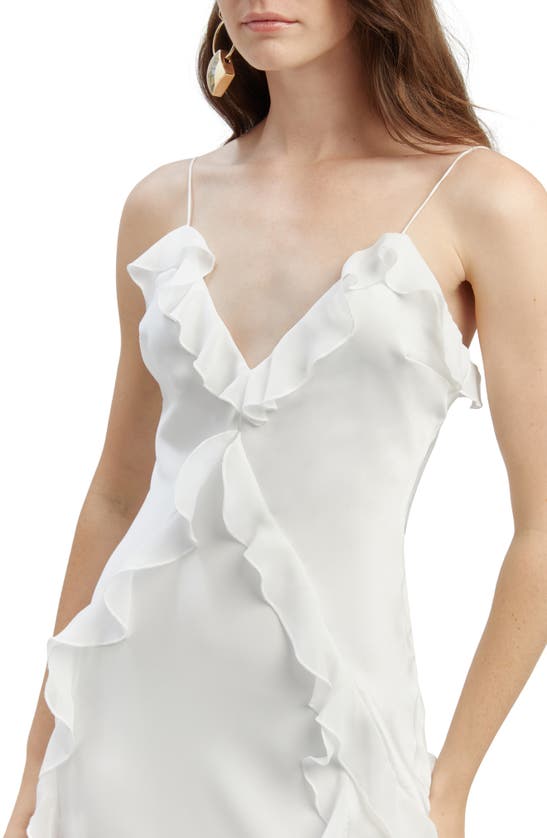 Shop Bardot Marsella Ruffle Cocktail Dress In Orchid White