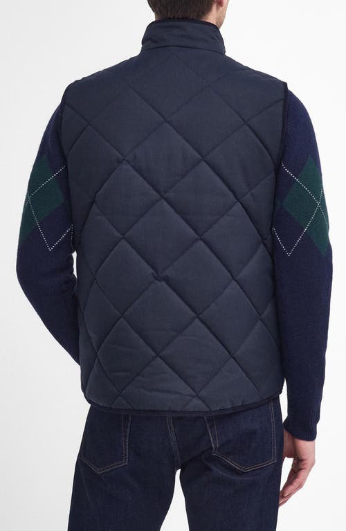 Shop Barbour Holburn Quilted Vest In Dark Navy