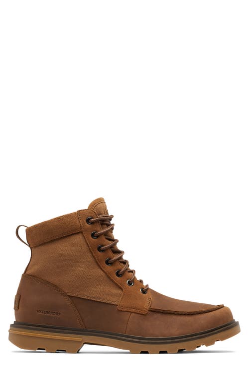 Shop Sorel Carson Moc Waterproof Boot In Velvet Tan/gum 2