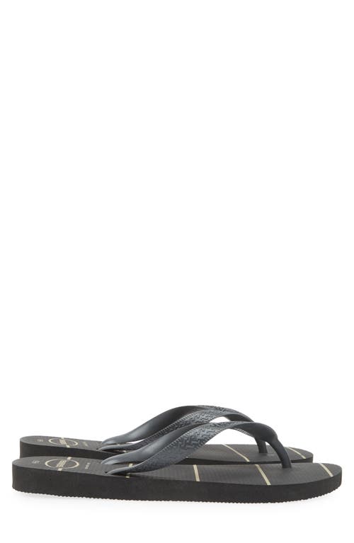 Shop Havaianas Top Flip Flop In Black