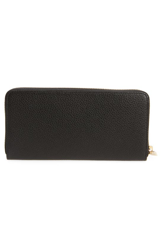 Shop Christian Louboutin By My Side Leather Continental Wallet In Cm53 Black/ Black