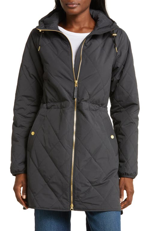 Shop L.l.bean Bean's Cozy Quilted Coat In Darkest Gray