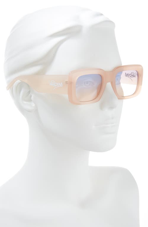 Wisdom Frame 1 52mm Square Sunglasses In Rose Gold