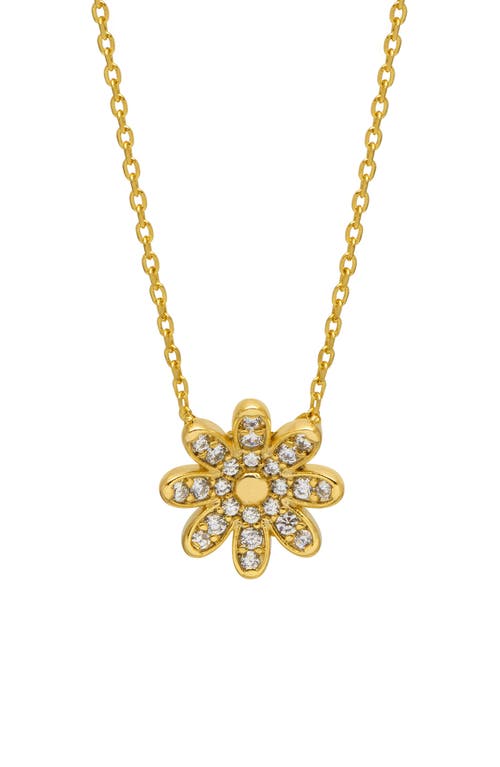 Spring Daisy Pendant Necklace in Gold