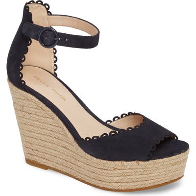 Pelle Moda Raine Platform Espadrille Sandal, Blue