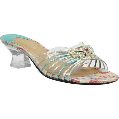 J. Renee Ohanna Slide Sandal B - Blue/green