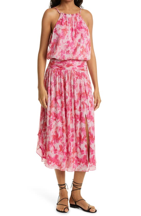 Click to view more detailed imagery on our partner's website Ramy Brook Alexa Print Sleeveless Drop Waist Dress In Rose Pink Combo