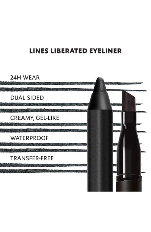 Shop Saint Laurent Yves  Lines Liberated 24hr Waterproof Eyeliner In 01 Black