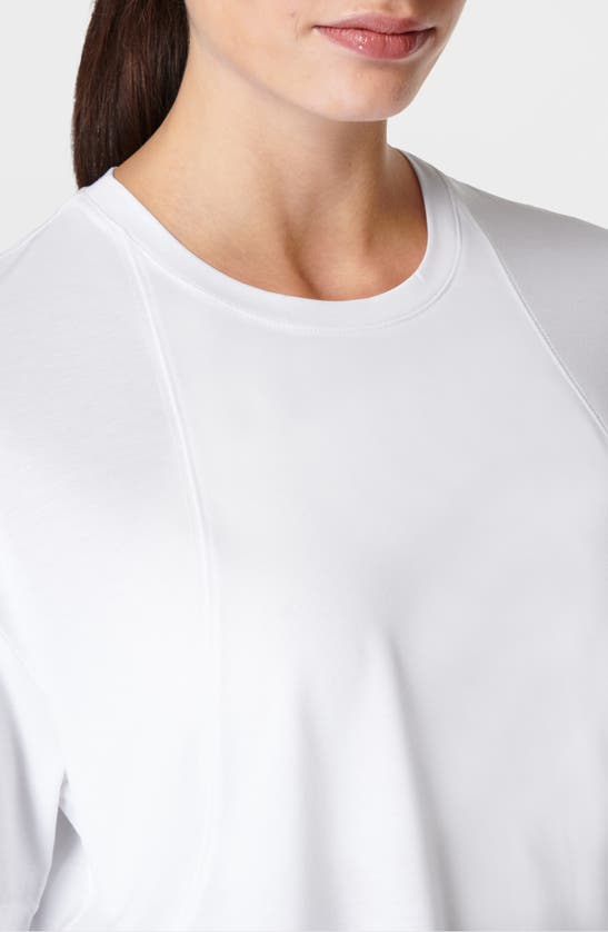 Shop Sweaty Betty Relaxed Fit Draped T-shirt In White