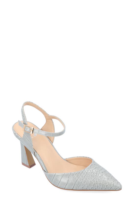 JOURNEE COLLECTION JOURNEE COLLECTION NIXEY CROC EMBOSSED PUMP